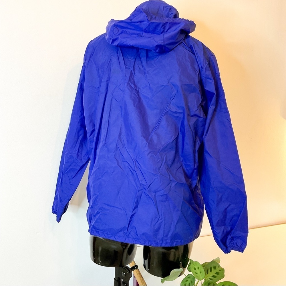 VINTAGE Free Spirit Cobalt Blue Wind Breaker - Retro Style - with Pockets - Picture 2 of 15